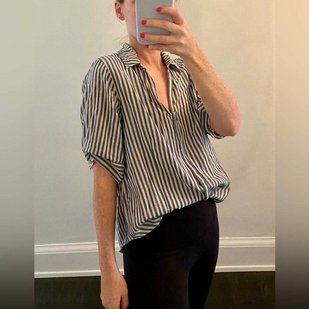 JCrew stripe button up shirt
